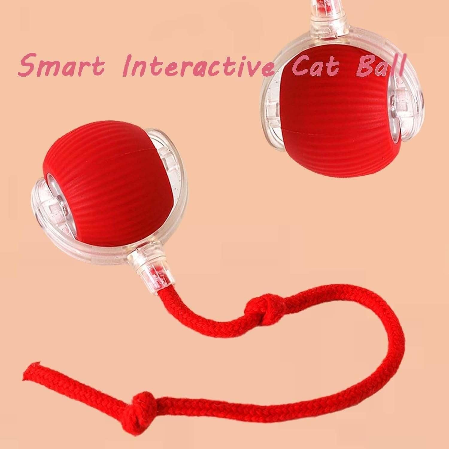 PeekaBOO Play 360° LED Self‑Rolling Pet Ball